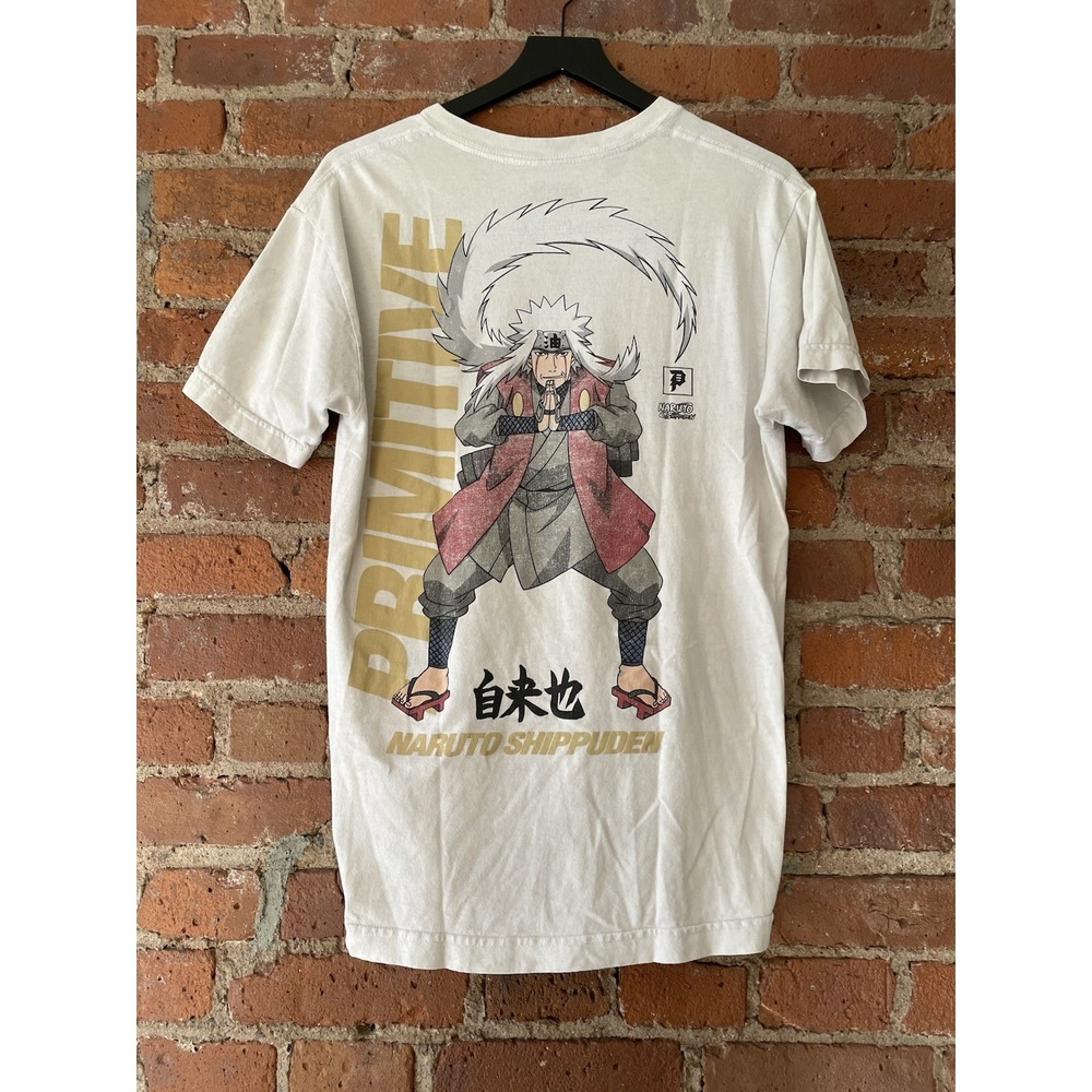 Primitive X Naruto Shirt Medium White Shippuden Jariyah‎ Sensei